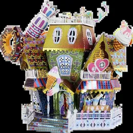 Narzędzia rzemieślnicze 3D Metal Puzzle Candy House Model Zestawy budowlane z lekką DIY 3D Laser Cutting Legsaw dla dorosłych Prezenty urodzinowe Dekorowanie domu YQ240119