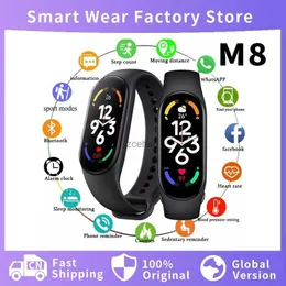 الساعات الذكية Smart Watch M8 Men Women Smartband Smartwatch Litness معدل ضربات القلب تعقب سوار Smart Press Press