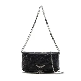 Bolsa de Zadig Voltaire Натуральная кожа Роскошные дизайнерские сумки на ремне Totes Pochette Rock Swing Your Wings сумка женская мужская спортивная сумка через плечо Сумки клатч Вечерняя сумка