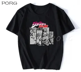 Jojos Bizarre Adventure Vintage Men Manga Tshirt Harajuku Streetwear Cotton Camisetas Hombre Men Vaporwave Japan Anime Shirt 22053098522