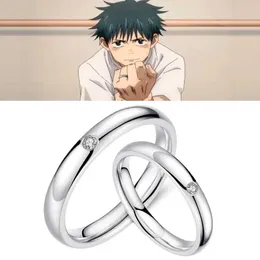 Band ringar anime jujutsu kaisen yuta okkotsu ringar cosplay props män kvinnor par älskare rjewelry tillbehör gåvor j240119