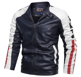 새로운 도착 오토바이 가죽 자켓 남자 가을 겨울 패션 코트 군대 조종사 폭격기 재킷 남자 옷 Jaqueta Masculina2192832