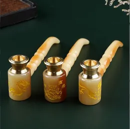 Sechs Zoll handgemachte Kunststoff-Harz-Pfeife Hammer Tabak Zigarette Kräuter Filter Tipps Rohre Werkzeug Zubehör