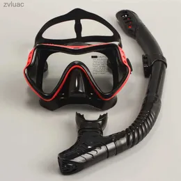 Dykningstillbehör jsjm ny professionell snorkel dykmask snorklar glasögon glas dykning glasögon simning rör set snorkel mask vuxen unisex yq240119