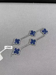 팔찌 Linzhou Bracelet High End New Five Five Flower Bracelet Blue Blue Bracelet 여자 친구 아내 선물 하이 엔드 커스터마이즈 별이 빛나는 하늘