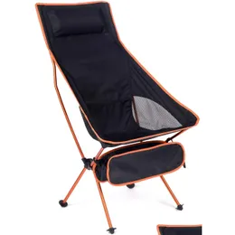 Patio Benches Outdoor Portable Cam Chair Oxford Cloth Folding Lengthen Seat For Fishing Bbq Festival Picnic Beach Tralight Drop Delive Dh8Ow