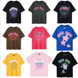 Sp5der Young Thug 555555 Designer Pikn tees Homens camiseta Rapper Puro Algodão Unissex Manga Curta Camisetas High Street Retro T-shirt para homens e mulheres US S-XL