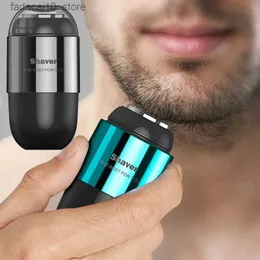 Electric Shavers Mini Electric Shaver Rechargeble Washable Shaver for Men's Dry and Wet Dual-Purpose Travel Car Portable Beard Shaving Trimmer Q240119