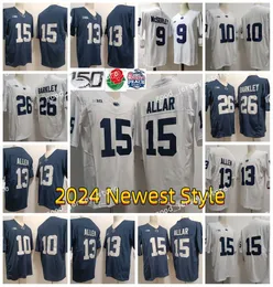 Maglie da football NCAA Penn State Nittany Lions College 26 Saquon Barkley 15 Drew Allar 13 Kaytron Allen 11 Abdul Carter 9 McSorley 14 Sean Clifford aaa 9 Joey Porter Jr.