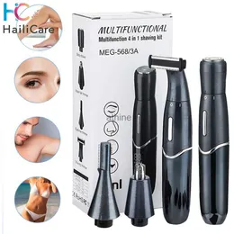 Depiladores 4 em 1 depilador elétrico para homens à prova d 'água mulheres nariz orelha cabelo axila bikini braço perna removedor de cabelo unisex barba navalha yq240119