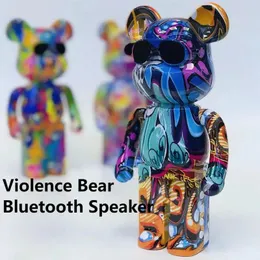 Speakers Creative Cartoon Bearbrick Bluetooth Speaker Violence Bear Speaker Bookshelf Living Room Home Decor Christmas New Year Gift