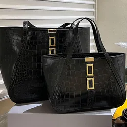Quilting Tote Einkaufstasche Damen Handtaschen Geldbörse Echtes Leder Abnehmbarer Riemen Mode Buchstaben Innentasche mit Reißverschluss Designer Umhängetaschen Zwei Größen