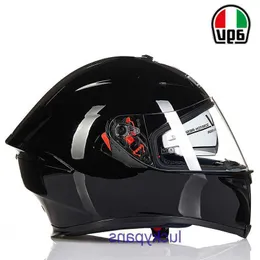 Full Defective K5S Helmet AGV Double for Lens Men and Women Motorcycle Riding Helmets Fall Prevention Collision 7PTR