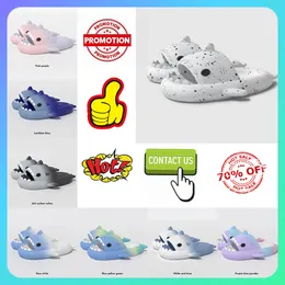 Designer Casual Platform Shark Slippers Men Woman Rainbow Fashion Anti Slip Wear-resistent Outdoor Novely Hateble Low Cut Super Soft Sandals Size36-45