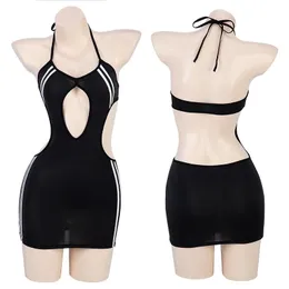 Indossare costumi da bagno sportivi da donna estivi, feste in piscina, costumi da bagno per ragazze anime, costumi cosplay uniformi, costumi da bagno, biancheria intima aderente, indumenti da notte