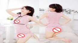 Yeni seksi iç çamaşırı cosplay seksi derin v klasik cheongsam iç çamaşırı elbise tek tip günaha dantel şeffaf pijama6743177