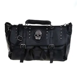 Сумки Популярная модная женская персонализированная сумка через плечо с заклепками в стиле панк, черная сумка