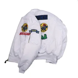 Moda nova jaqueta de vôo bonito roupas de corrida Ma-1 versão alfa da jaqueta masculina de beisebol americano