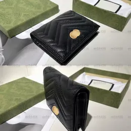 5A Genuine leather purses New style Luxury designer card holders G Wallets men fashion small Coin holder With box Women Key Wallet252u