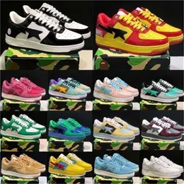 2023 Baqestas Sapatos Baqesta Baixo Homens Mulheres Itália Stas Bapestass Sk8 Cor Camo Combo Rosa Couro Verde Preto Branco Esportes ao ar livre 36-45