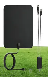 HDTV Antenna TV Digital HD 80 Mile Range Skywire TV Indoor 1080p 4K 16ft Coax Cable Easy Installation Hög mottagning Amplifierad4235379