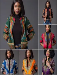 2017 Chaqueta de mujer Sexy Indie Folk abrigo Dashiki chaqueta de bombardero estampada africana Otoño Invierno nuevas prendas de vestir básicas ropa de África 6967148