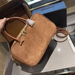 Kvinnors designer handväska kvinnors axelhandväskor hjort läder makeup väska diamantgitter tråd för kvinna koppling velor totes väskor