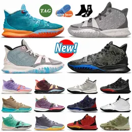 Kyrie 7 7s Black Blue Pale Ivory SE Chip Mens Basketball Shoes Concepts Horus Chinese New Year 1 World 1 People Yellow Wolf Grey N7 Ky-D Weatherman Copa Women Sneaker