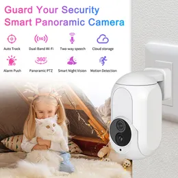 K7 Plug-In Smart Camera Tuya App 1080p WiFi Camera Two-Way Audio Motion Detection Smart Baby Monitor Trådlösa inomhus Säkerhetskameror utomhus