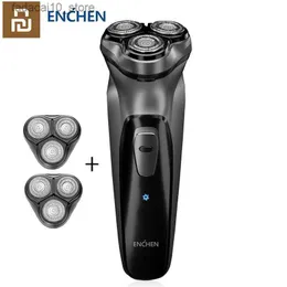 Electric Shavers Youpin Enchen BlackStone Rechargeable Electric Shaver for man Triple Floating Blade Heads Shaving men's Razors Beard Trimmer Q240119