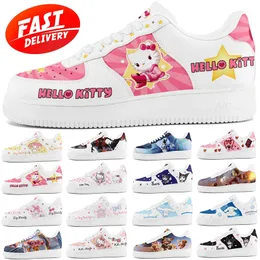 Scarpe personalizzate Scarpe di design Scarpe da cartone animato Scarpe da corsa anime Hello ketty King of Glory Kuromi Bianco Nero Natale Sneaker da esterno Angela