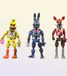 FNAF Games Five Nights at Freddy039s 14517cm Nightmare Freddy Chica Bonnie Funtime Foxy PVC Action Figures model dolls Toys 64349970