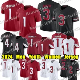 #1 Kyler Murray Football Jersey #3 Budda Baker Conner Rondale Moore Marquise Brown Paris Johnson Jr. Greg Dortch Larry Fitzgerald Zach Ertz Jerseys