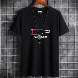 Herr t-skjortor skjorta för män grafisk tee crossfit högkvalitativ harajuku mode y2k kläder tryckt stor t-shirt flaska
