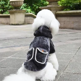 Abbigliamento per cani Codice rotto Vendita vestiti Felpe con cappuccio Morbido Velboa Abbigliamento invernale caldo per giacca piccola Cappotto Cucciolo Doublle Pocket Costumi