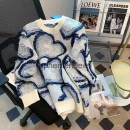 Maglioni da donna Maglione da donna Love Pullover lavorato a maglia oversize 2023 Nuova moda Casual Retro All Match Maglione allentato sottile Maglioni lavorati a maglia Topsephemeralew