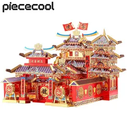 Craft Tools Piececool 3D Metal Puzzle Shunfeng Escort Jigsaw Toys Model Building Kit for Adult Teen Gifts YQ240119