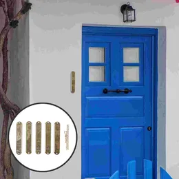 ドアスクロール付きカーテン5 PC聖なる柱の家の装飾ユダヤ人メズザカバーメタルハウスメズザ