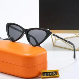 Sommer-Damen-Luxus-Designer-Sonnenbrille für Damen und Herren, übergroße Linse, Strandbrille, Farbverlauf, Sonnenbrille, polarisierte Rahmen, Haltungs-Etui, Vintage, mit Box und Etui