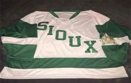 NIK1 1959 Retro und North Dakota Fighting Sioux Hockey Jersey broderi sömnad Anpassa valfritt nummer och namntröjor9535468