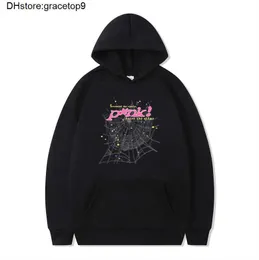 6j72 Spinnenweb Heren Hoodie Designer Sp5der Dames Hoodies Mode 55555 Sweatshirts Herfst Winter Young Thug Star Same Roze Trui