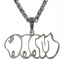 MF Doom Mm Food Fashion Brand Pendant Necklace Men And Women HipHop Personality Couple Street AllMatch Jewelry2040506