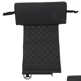 Car Seat Covers Ers Leg Pad Support Extension Mat Soft Foot Leather Cushion Knee Memory Drop Delivery Automobiles Motorcycles Interior Dhyav