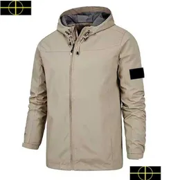 Mens Plus Size Ytterkläder Coats Stone Jacket Island Spring and Autumn Brand Outdoor Sports Par Modeller Tre-in-One Soft Shell Mounta DH1IF