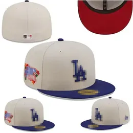 Unisex Ready Stock Saited Caps Letter Hip Hop Baseball Hüte geschlossener Eimer Hatstitch Blumen Kappe Größe 7-8 M-20