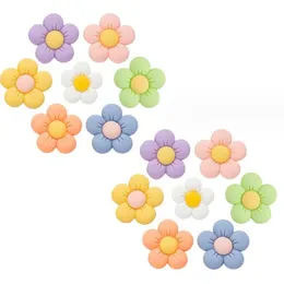 7 colors 3D flowers shoe charms Resin stereo garden shoecharms buckle clog charm gift
