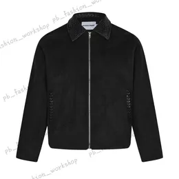 Margiela Cleanfit American High Sense Niche Design Fashion Coat Runway Lapel Jacket unisex varm kappa med extra päls 300