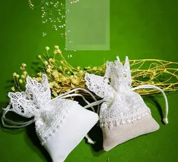 White Lace Jewelry Gift Wrap Vals Candy Candy Draptring Bagging Bag Bag Base Party Pouches SN1509