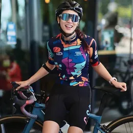 세트 컨셉 스피드 여성 사이클링 저지 세트 2021 여름 자전거 셔츠 젤 반바지 슈트 MTB CICLISMO MAILLOT 야외 자전거 착용 의류