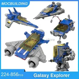 Blocchi MOC Building Blocks Twin Engine Space Scamper 10497 Galaxy Explorer Modello alternativo Mattoni assemblati fai da te Giocattoli Regali 224PCS 240120